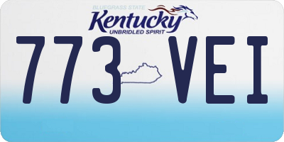KY license plate 773VEI