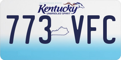 KY license plate 773VFC