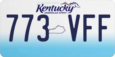KY license plate 773VFF