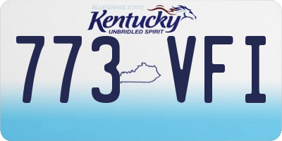 KY license plate 773VFI