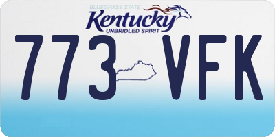 KY license plate 773VFK