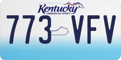 KY license plate 773VFV