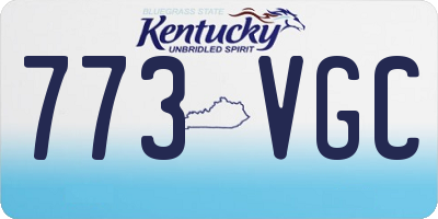 KY license plate 773VGC