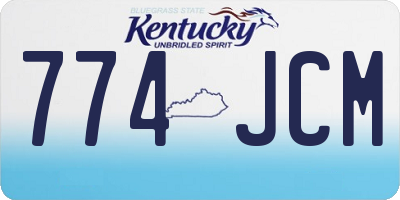 KY license plate 774JCM