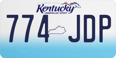 KY license plate 774JDP