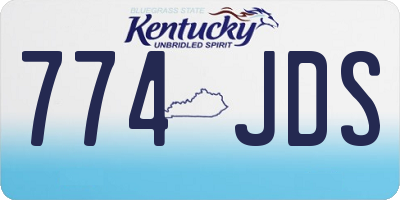 KY license plate 774JDS