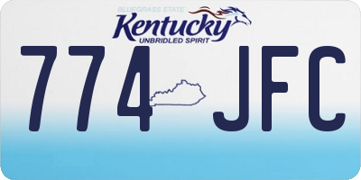 KY license plate 774JFC