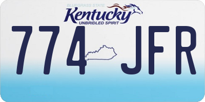KY license plate 774JFR