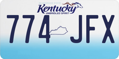KY license plate 774JFX