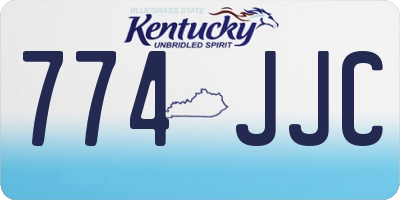 KY license plate 774JJC