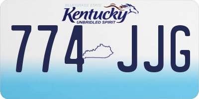 KY license plate 774JJG