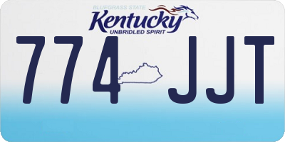 KY license plate 774JJT