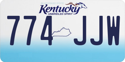 KY license plate 774JJW