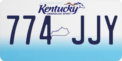 KY license plate 774JJY