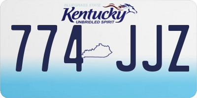 KY license plate 774JJZ