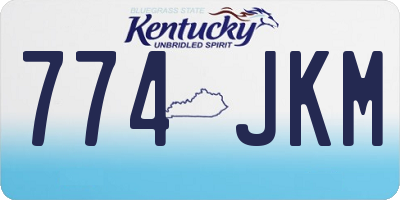 KY license plate 774JKM