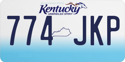 KY license plate 774JKP