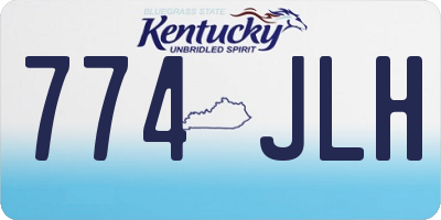 KY license plate 774JLH