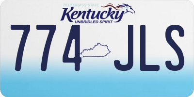 KY license plate 774JLS