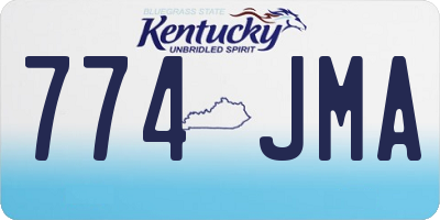 KY license plate 774JMA