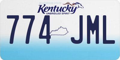 KY license plate 774JML