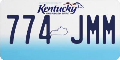 KY license plate 774JMM