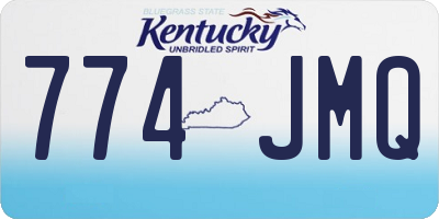 KY license plate 774JMQ