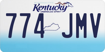 KY license plate 774JMV