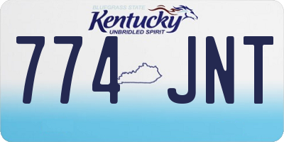 KY license plate 774JNT
