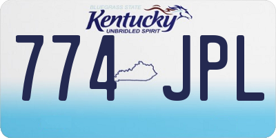 KY license plate 774JPL