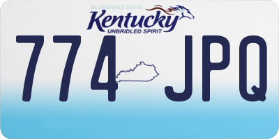 KY license plate 774JPQ