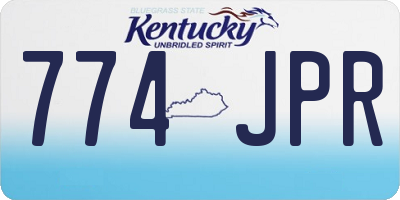 KY license plate 774JPR