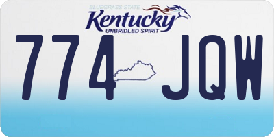 KY license plate 774JQW