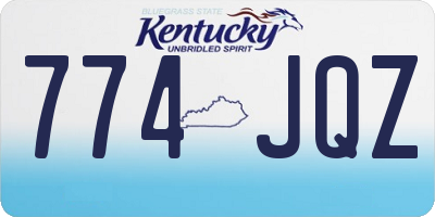 KY license plate 774JQZ
