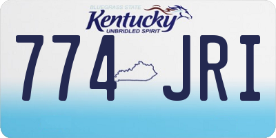 KY license plate 774JRI