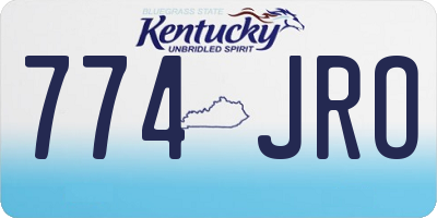 KY license plate 774JRO