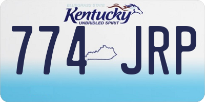 KY license plate 774JRP