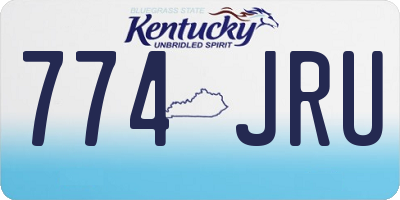 KY license plate 774JRU