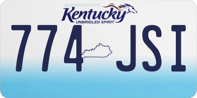 KY license plate 774JSI