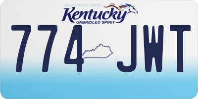 KY license plate 774JWT