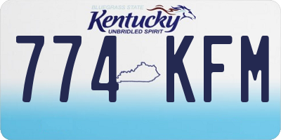 KY license plate 774KFM