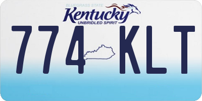 KY license plate 774KLT
