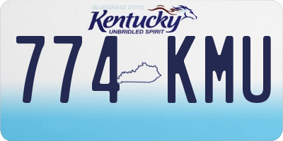 KY license plate 774KMU