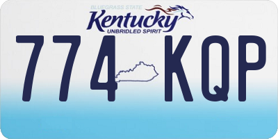 KY license plate 774KQP