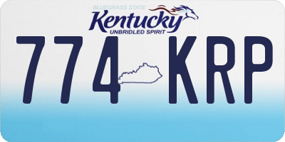 KY license plate 774KRP