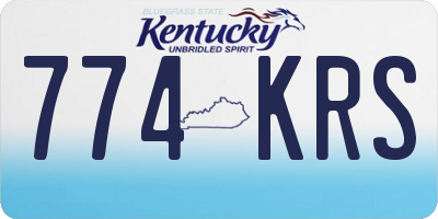 KY license plate 774KRS