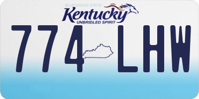 KY license plate 774LHW