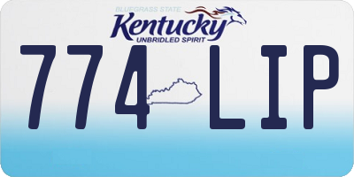 KY license plate 774LIP