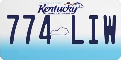 KY license plate 774LIW