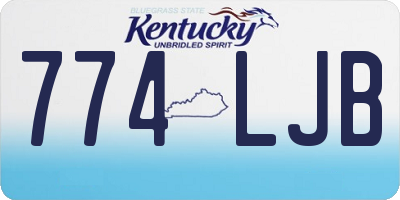 KY license plate 774LJB